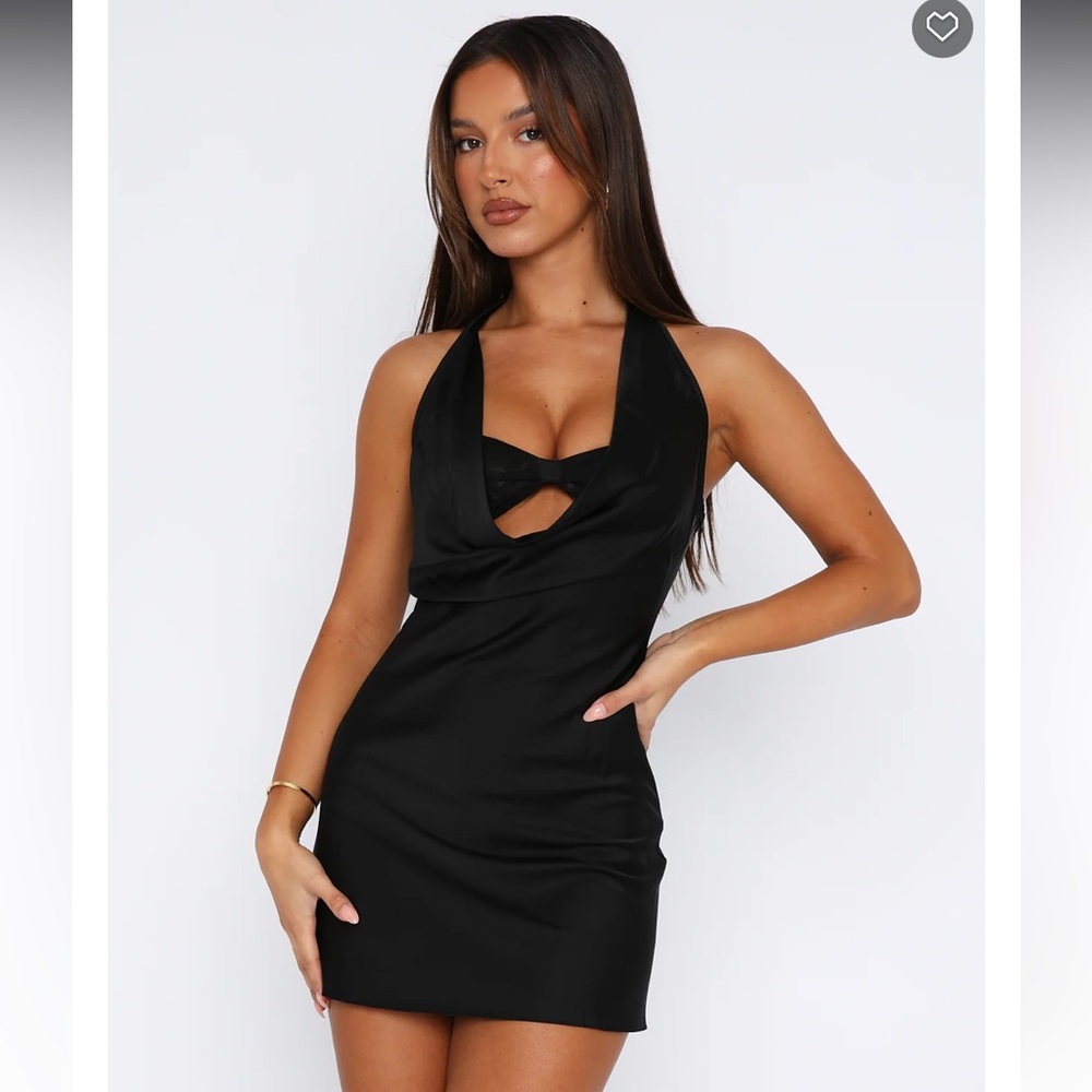 White Fox Boutique Black Backless Dress